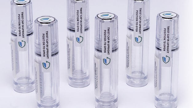 CapSure tubes come in four different sizes and are made from Tritan, a recyclable material. 
