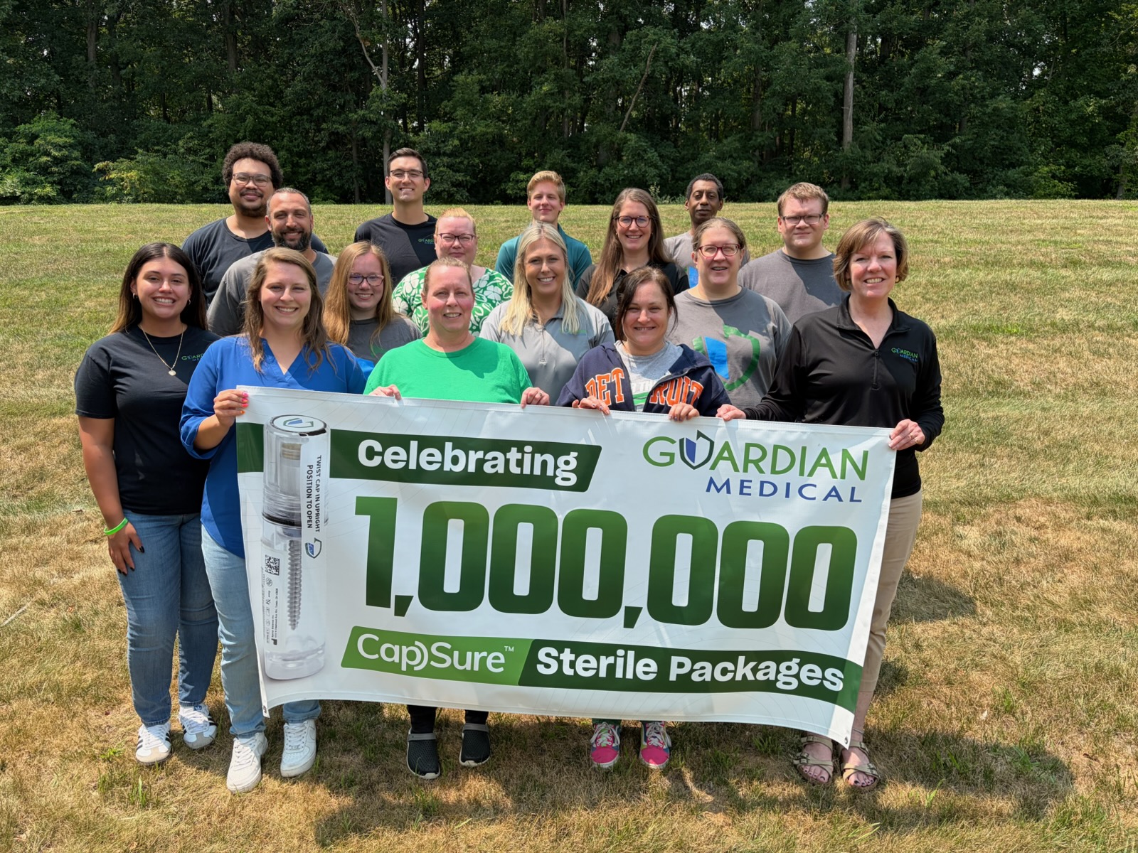 Guardian Medical has reached a major milestone: One million CapSure packages delivered.